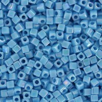 Miyuki square - cubes 1.8mm kralen - Opaque turquoise blue ab SB18-482